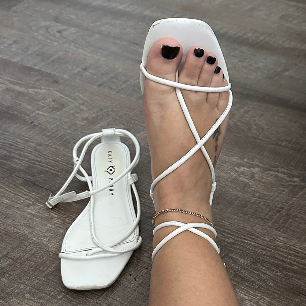 Katy Perry Collections White Strappy Sandals